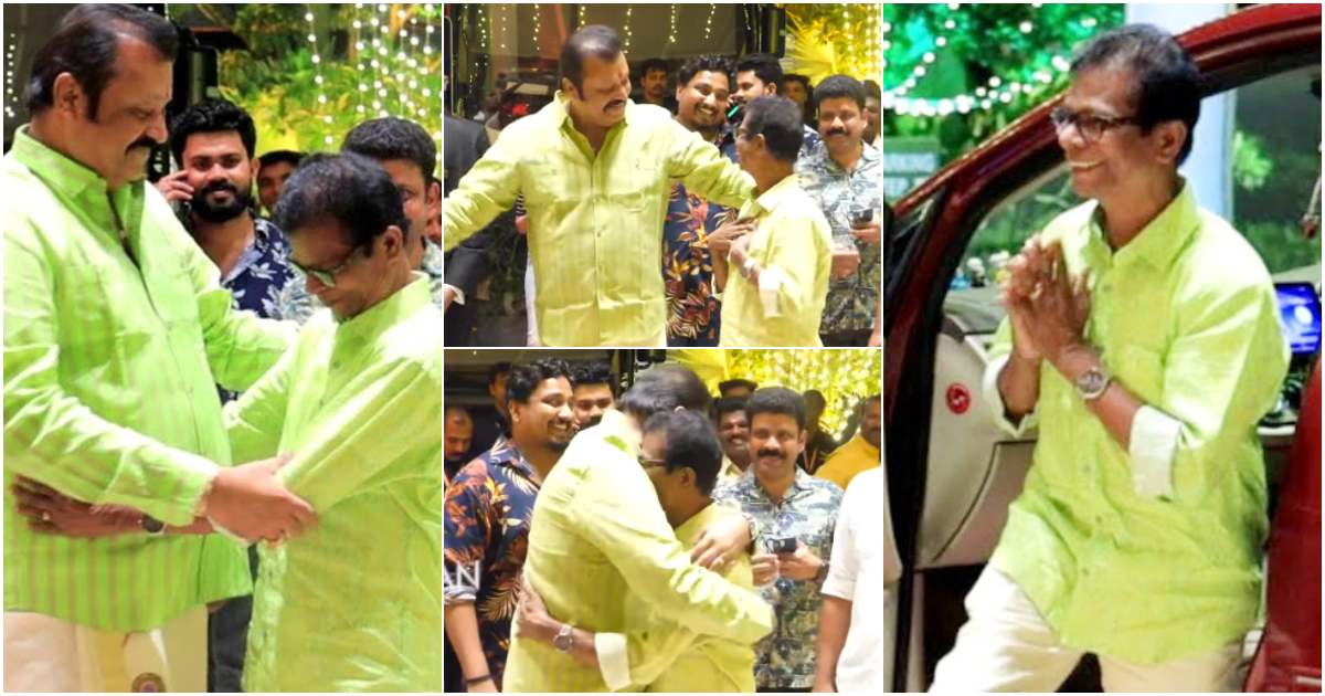 Indrans At Suresh Gopi Daughter Marriage Reception Viral Video