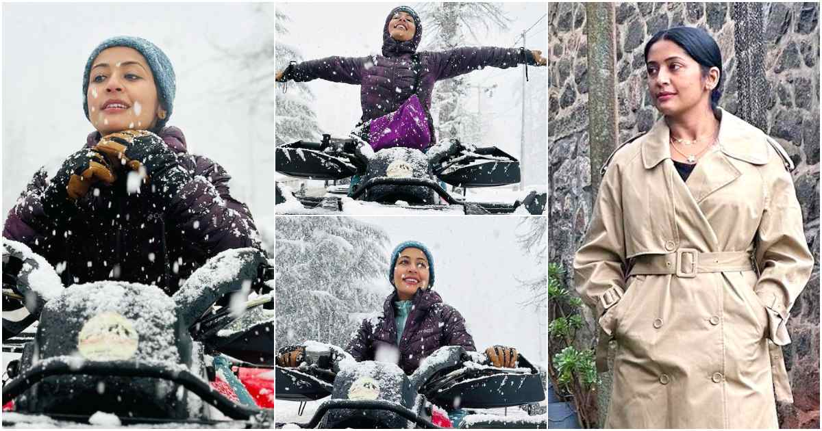 Navya Nair Solo Trip In Snow Viral