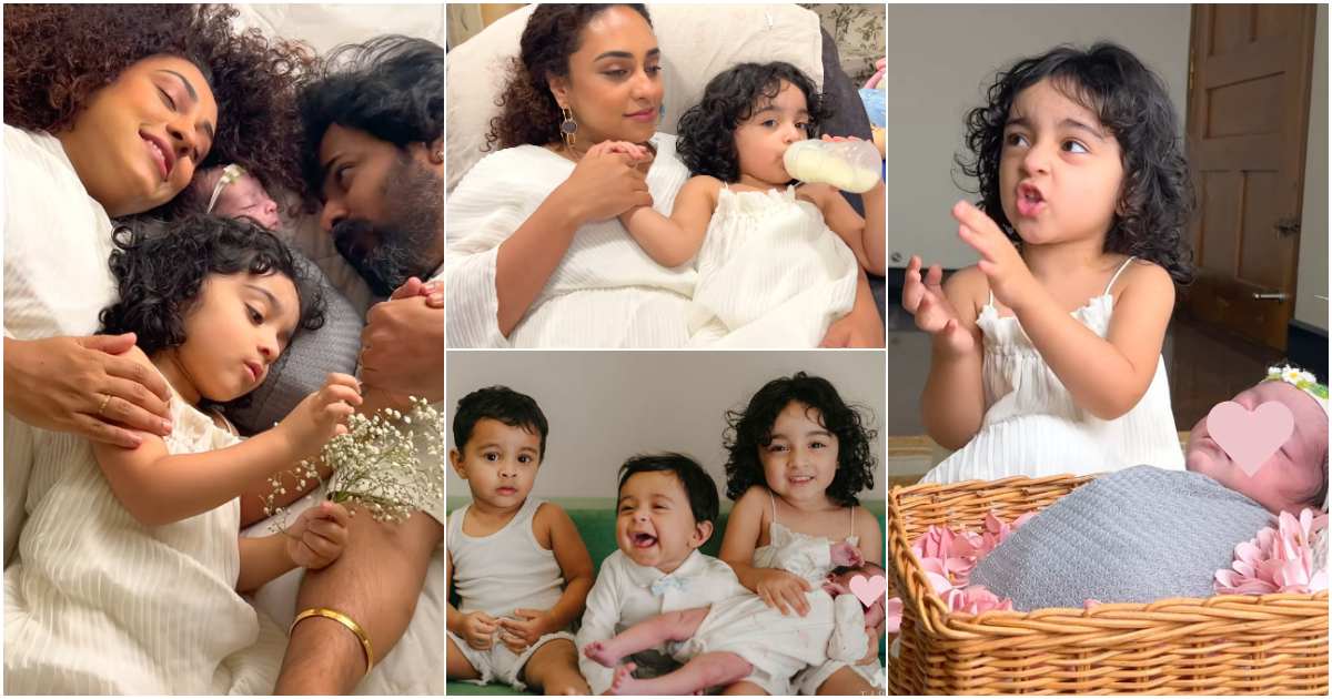 Pearle Maaney With Nitara And Nila Photoshoot Viral