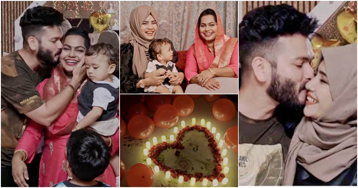 Basheer Bashi Mashura Basheer 6th Wedding Anniversary Viral Video