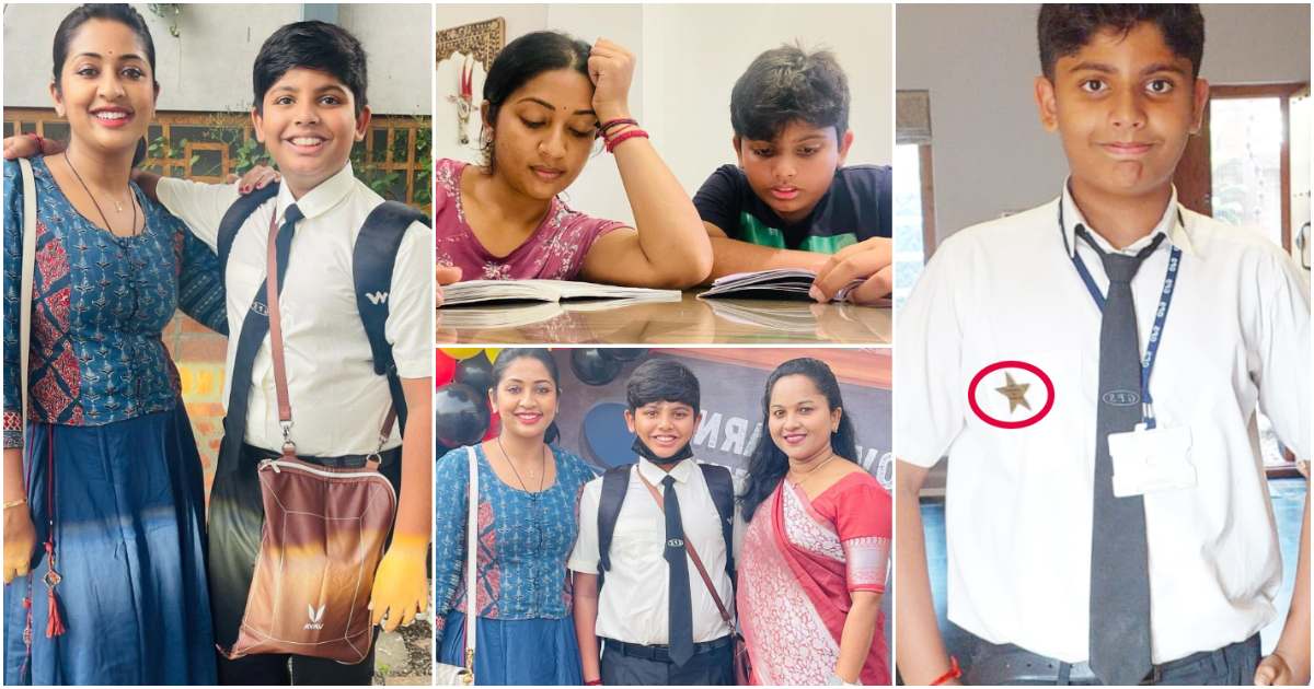 Navya Nair Son Got First Rank Viral