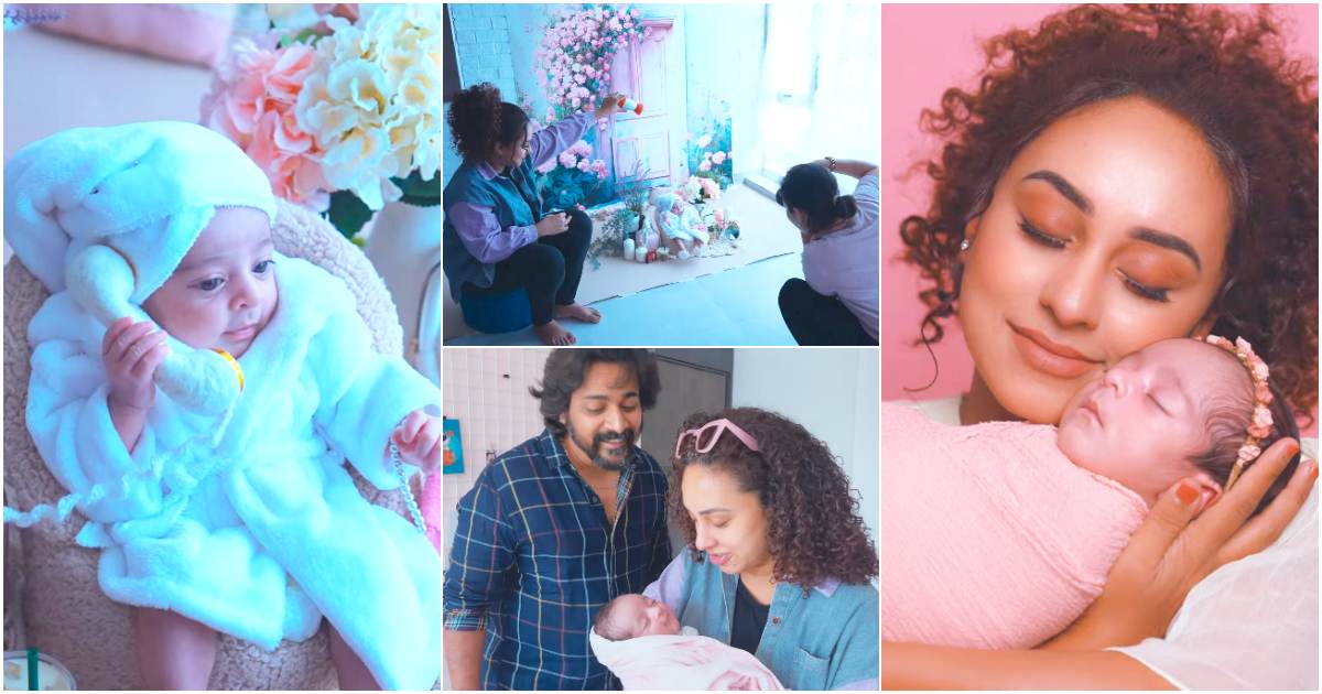 Pearle Maaney Nitara Baby Photoshoot Viral Video