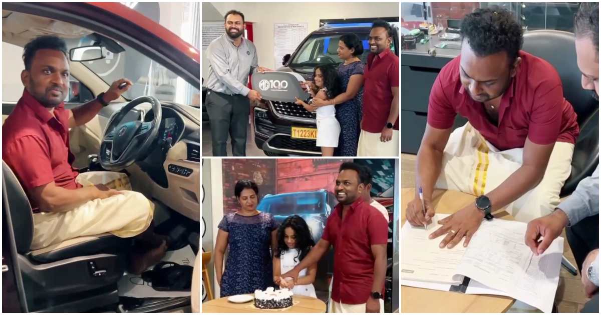 Actor Biju Kuttan Buy New MG Hector Pre Facelift