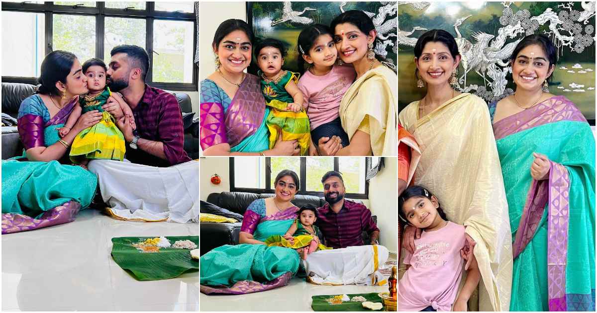 Divya Unni Sister Vidhya Unni Daughter Choroonu Viral