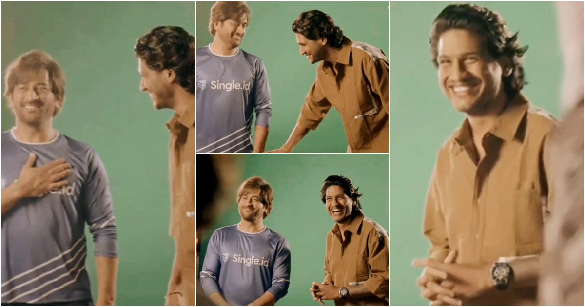 Akhil Marar With Dhoni Latest