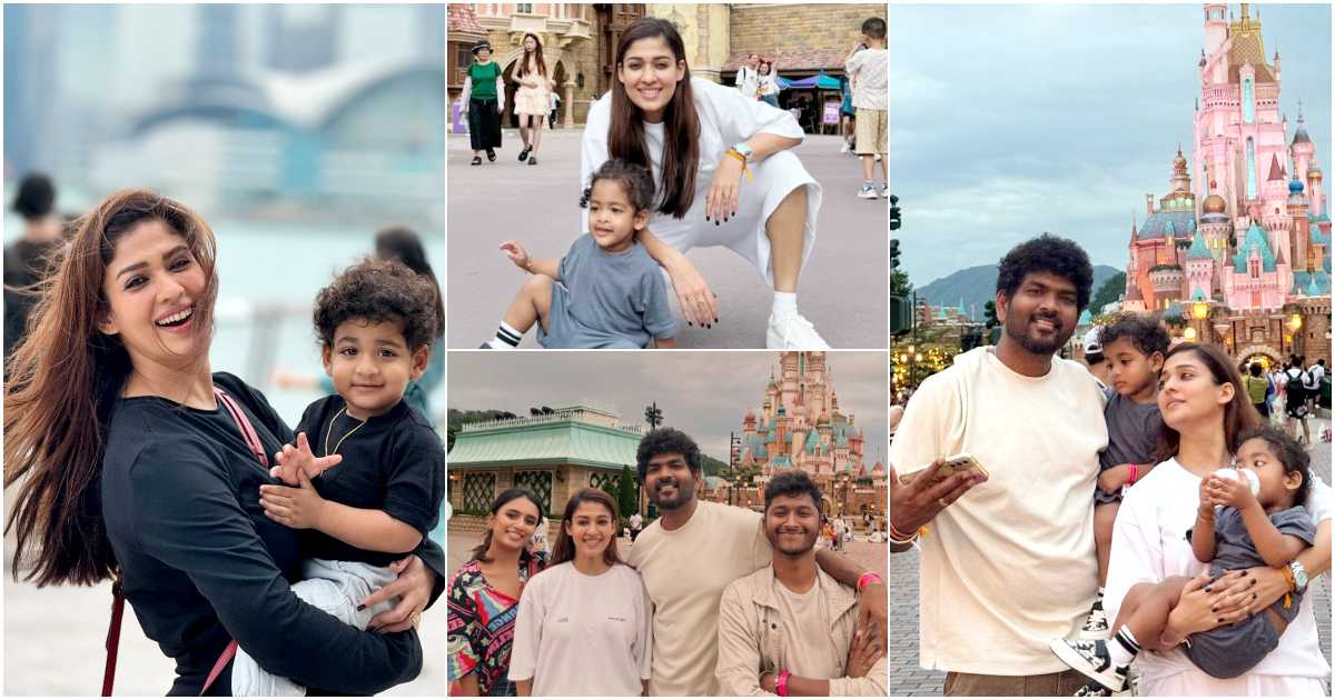 Nayanthara With Twin Babies At Disney Land Viral Post