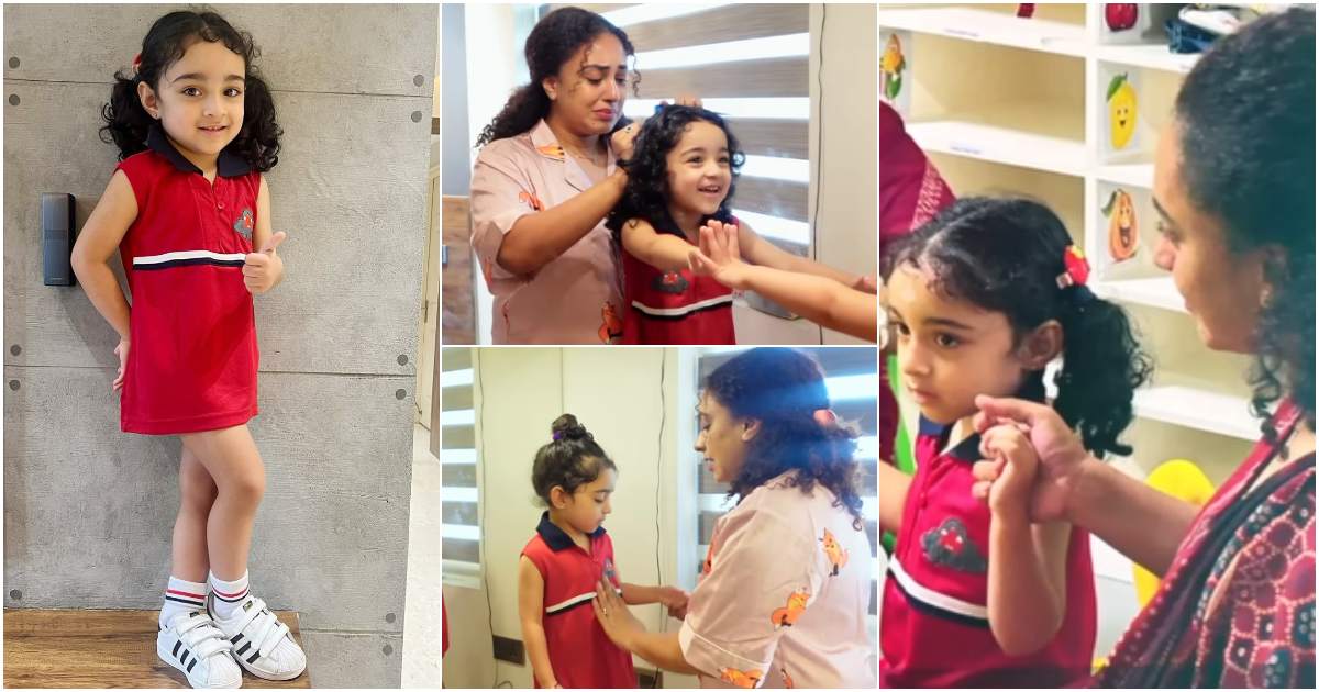 Pearle Maaney Daughter Nila First Day At School