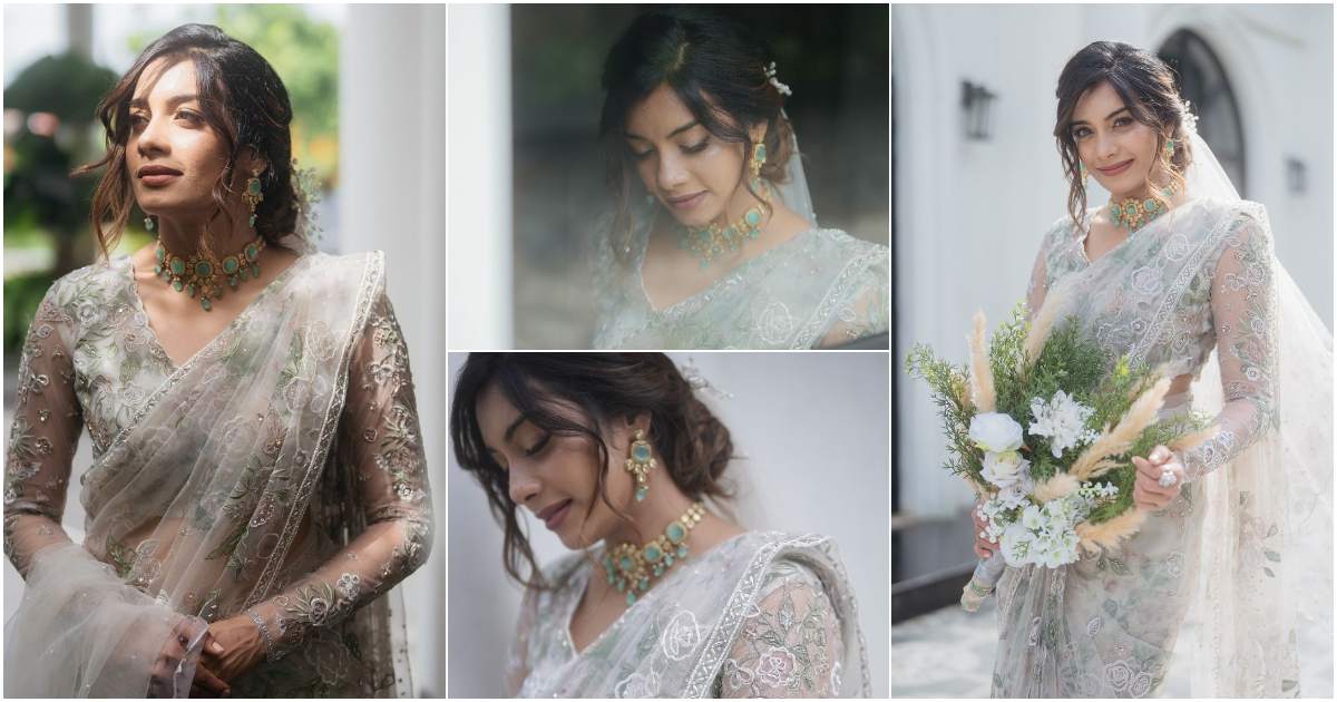 Bigg Boss Dilsha Cristian Wedding Look