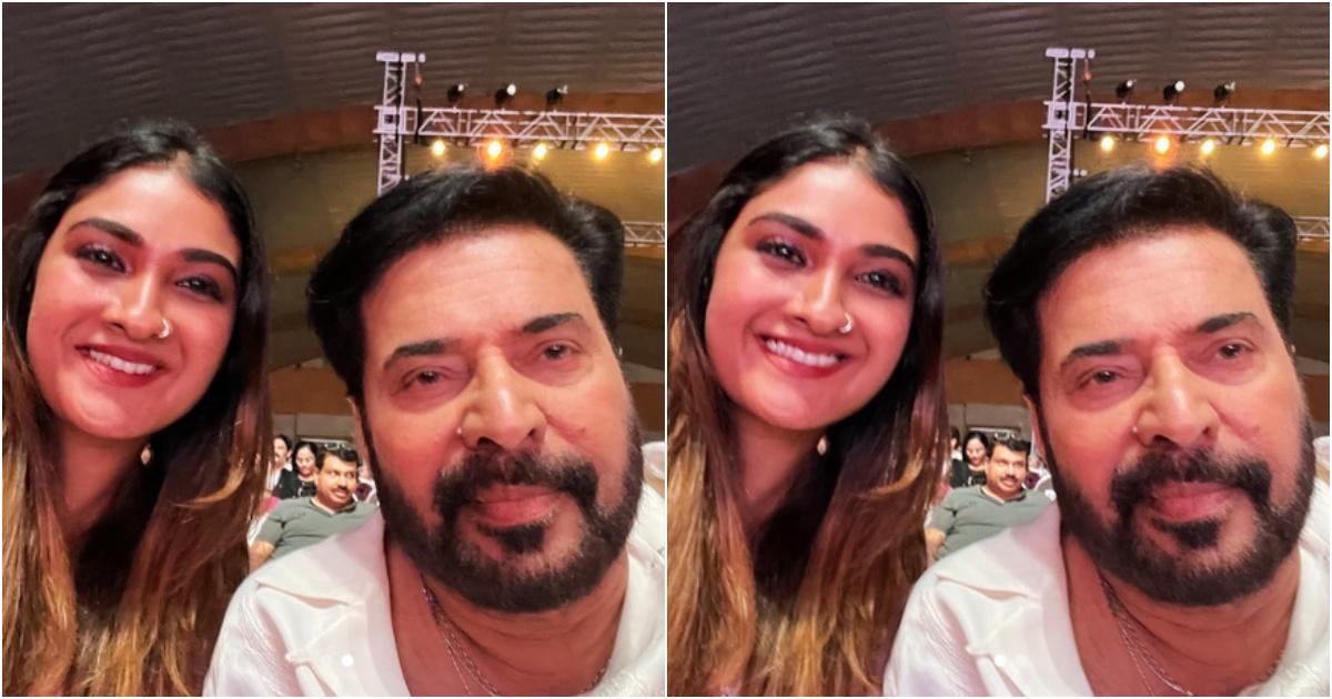 Manoj K Jayan Daughter With Mammootty