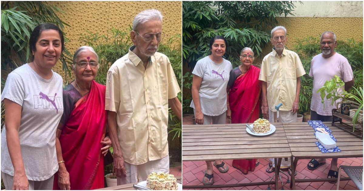 Suhasini Haasan Celebrates 90 th Birthday Of Mother