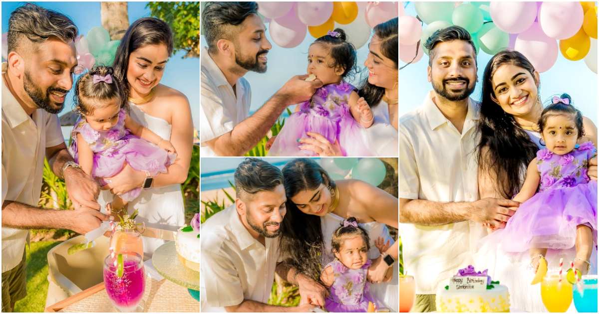 Vidya Unni Daughter First Birthday Celebration