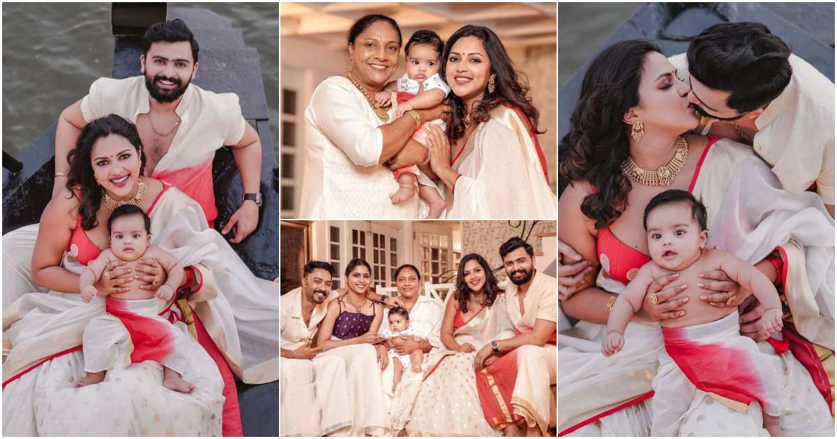 Amala Paul With Son Ilai First Pictures Out