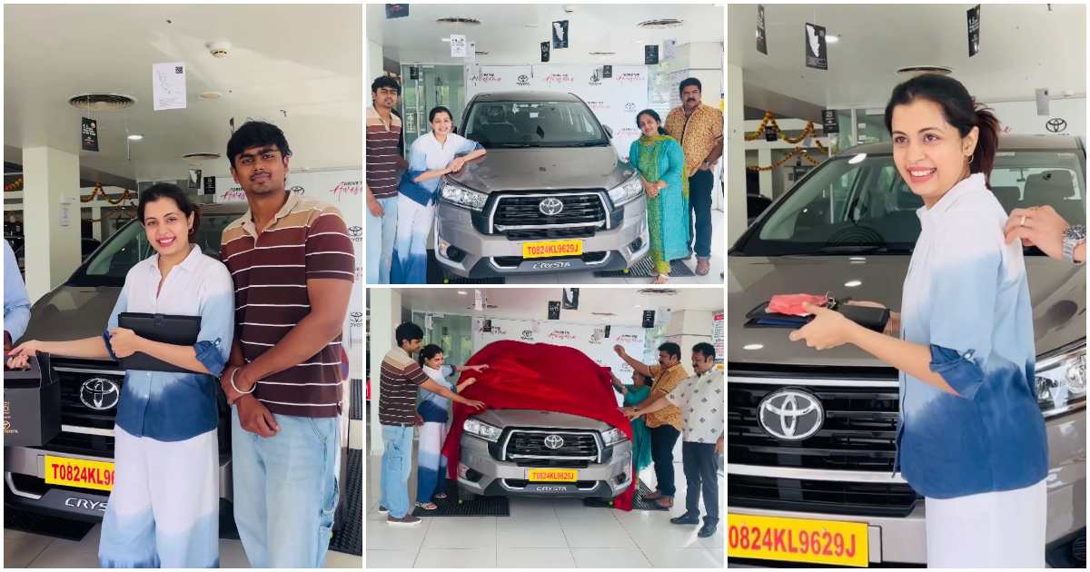 Diya Krishna Bought New Innova Crysta