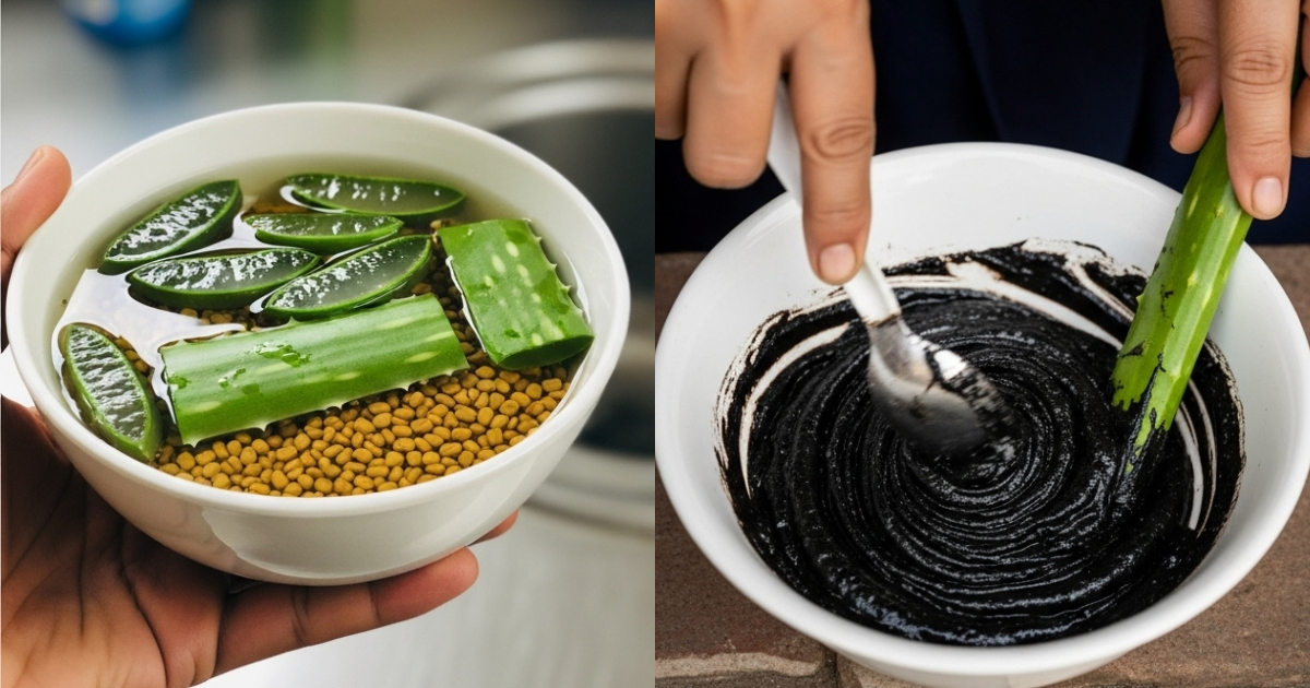Aloe Vera and Fenugreek Hair Dye