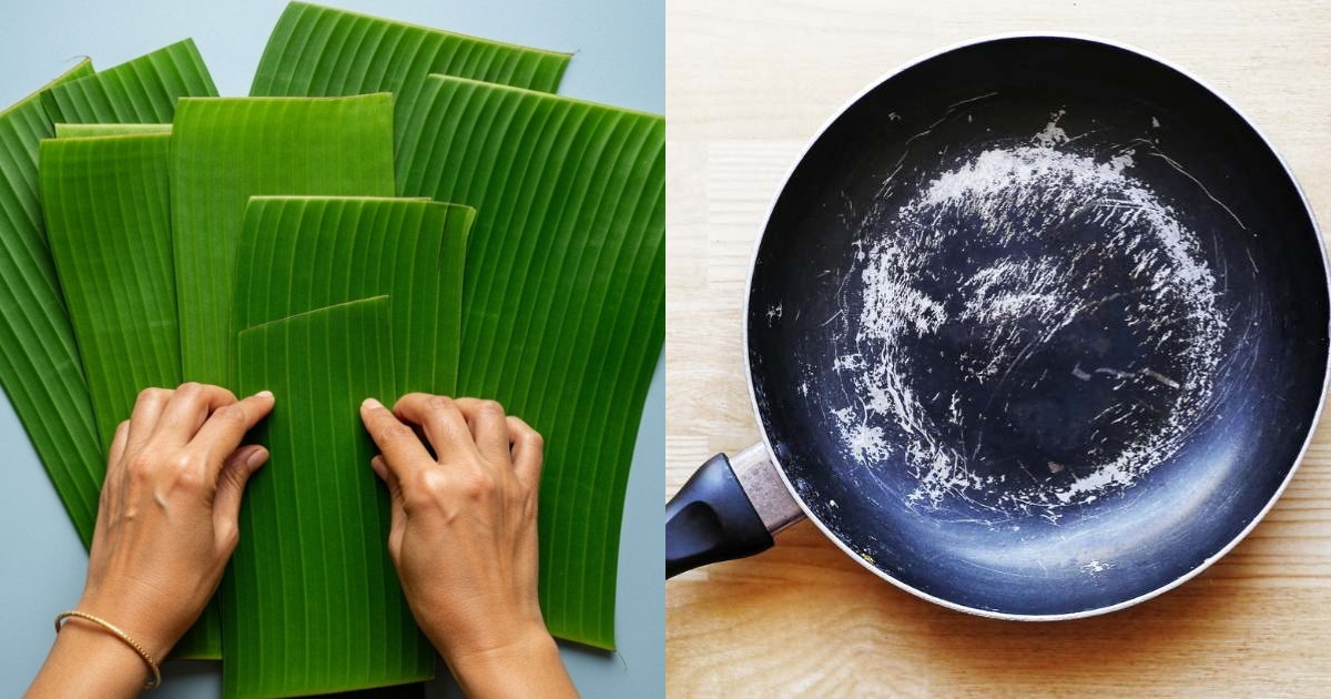 Banana Leaf Tips For Non Stick Pan