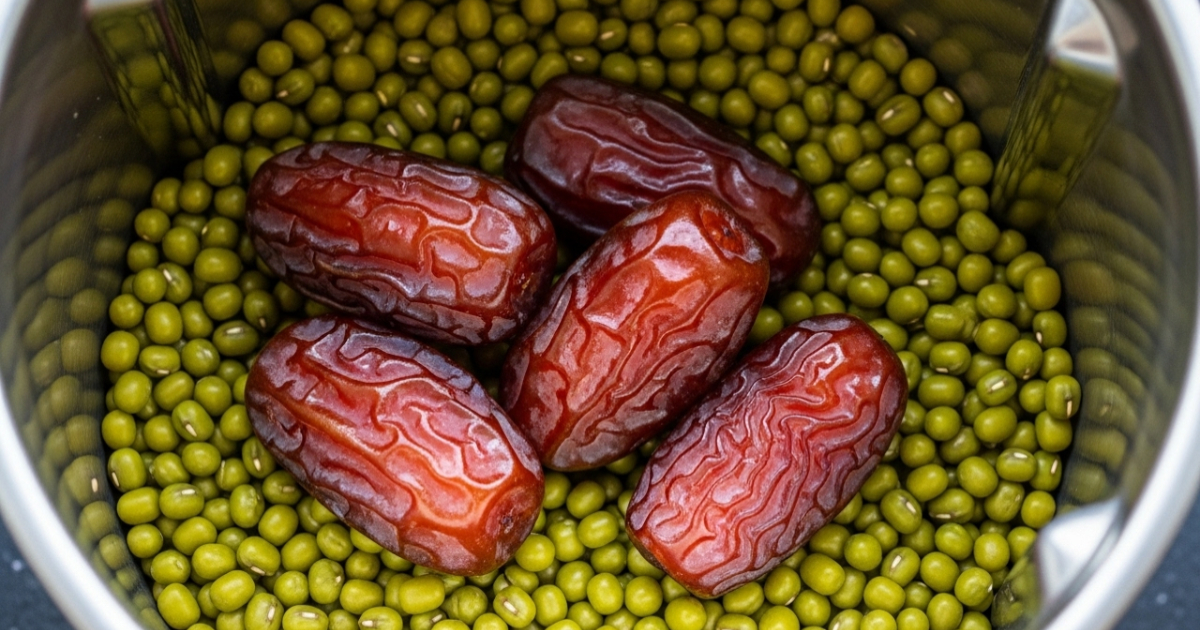 Dates And Cherupayar Healthy Snack