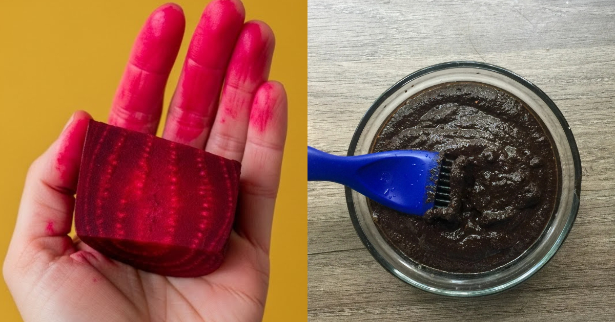 Hair Colour Using Beetroot