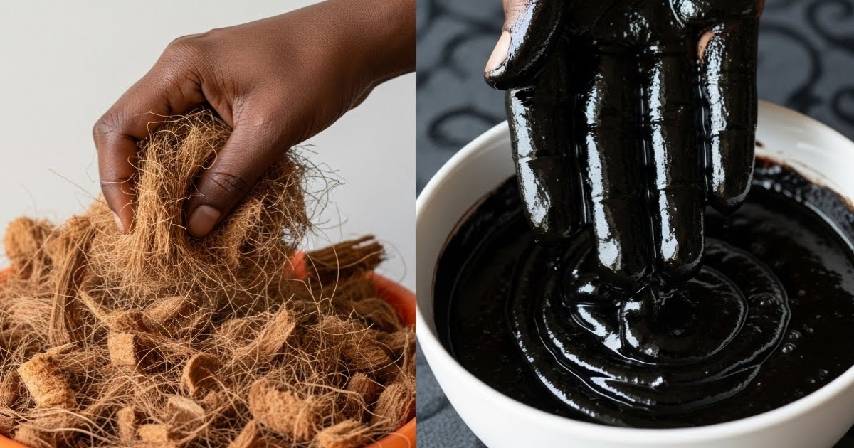 Natural Easy Hair Dye Using Coconut Husk