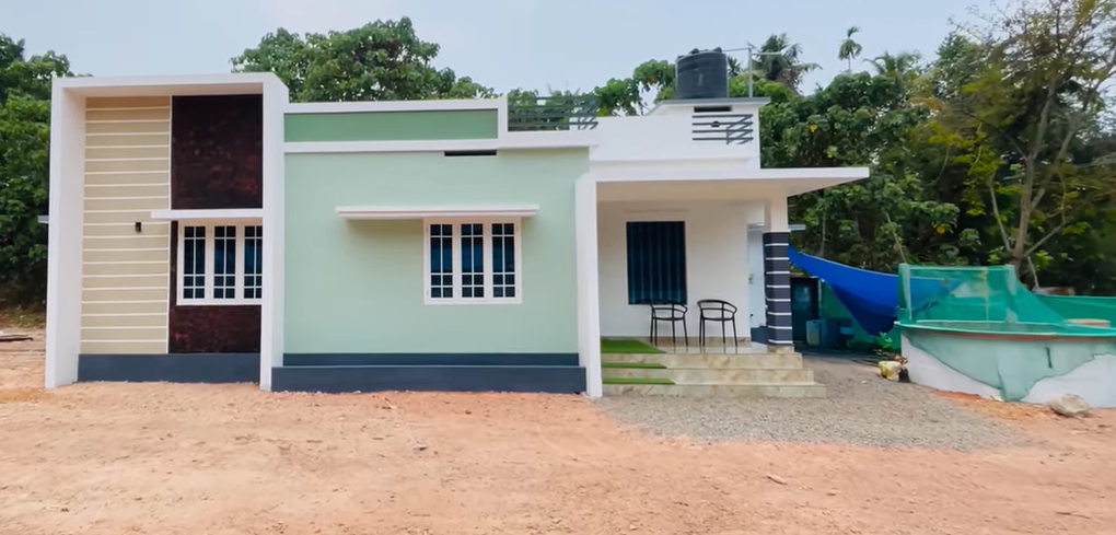 940 Sqft Modern home in 5 Cent